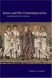 Cover of Jesus and His Contemporaries: Comparitive Studies