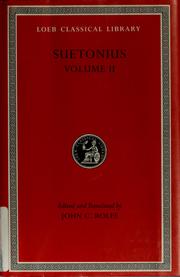 Cover of Loeb 38: Suetonius Volume 2