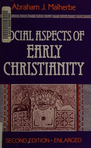 Cover of Social Aspects of Early Christianity (second edition)