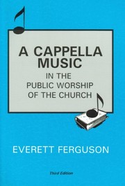 Cover of A Capella Music in the Public Worship of the Church (3rd edition)