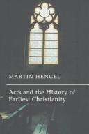 Cover of Acts and the History of Earliest Christianity