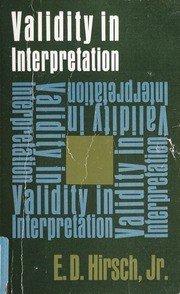 Cover of Validity in Interpretation