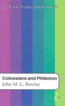 Cover of Colossians and Philemon (T&T Clark Study Guides)