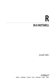 Cover of R In a Nutshell
