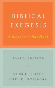 Cover of Biblical Exegesis: A Beginner's Handbook