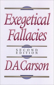 Cover of Exegetical Fallacies