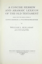 Cover of A Concise Hebrew and Aramaic Lexicon of the Old Testament
