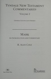 Cover of Tyndale Commentary: Mark