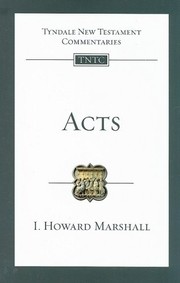 Cover of Tyndale Commentary: Acts