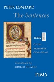 Cover of The Sentences, Book 3: On the Incarnation of the Word