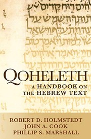 Cover of Qoheleth: A Handbook on the Hebrew Text